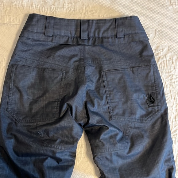 Volcom snowpants, modern straight fit, darl charcoal grey, S - Picture 11 of 13